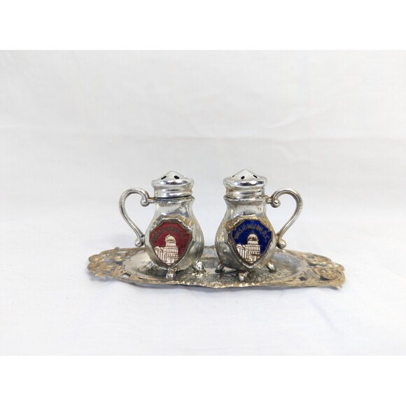 Vintage Washington DC Salt & Pepper Shaker Set Souvenir Made in Japan - Picture 1 of 8
